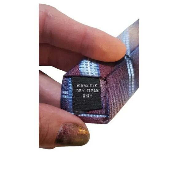 Pronto-Uomo‎ Neck Tie Mens Blue Striped Luxury 100% Silk Handmade Business Power - Picture 8 of 12